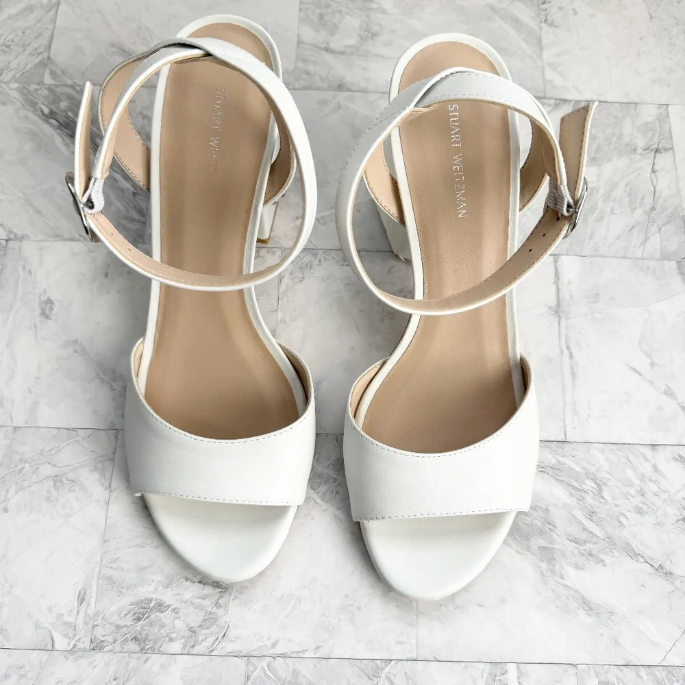 NEW Stuart Weitzman Alshn 75 Block Sandal